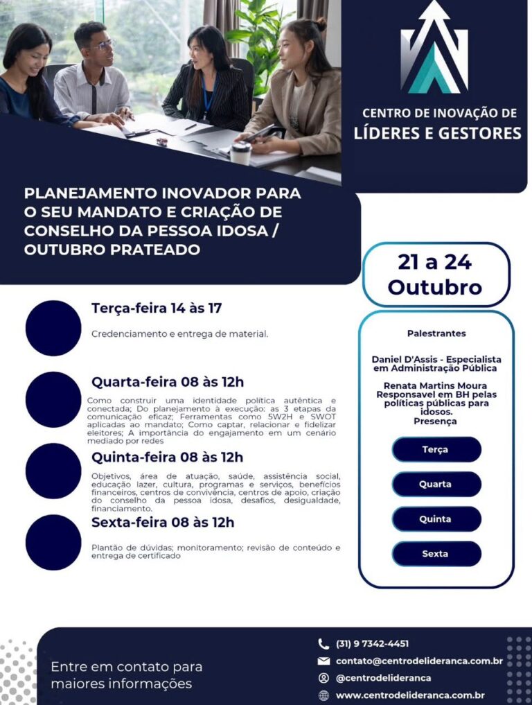 Planejamento inovador para o seu mandato